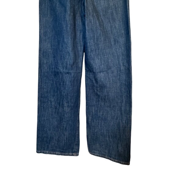 2/$30 Zara Womens Size 0 Flare Blue Denim Jeans - Picture 8 of 15